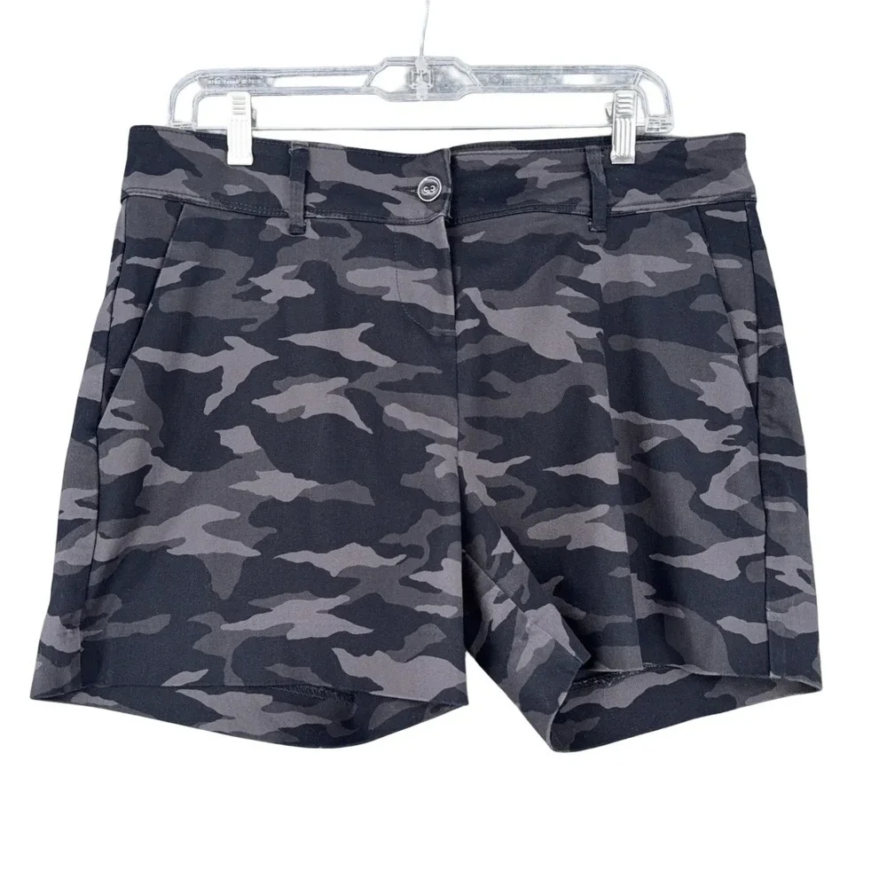 Isaac Mizrahi New‎ York Womens Camo Print Flat Front Shorts Size 10